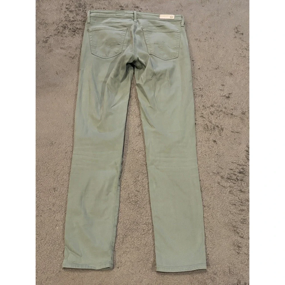 AG Adriano Goldschmied Jeans Womens 26R Green Stevie Ankle Slim Straight Skinny
